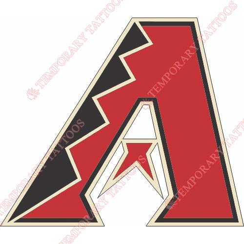 Arizona Diamondbacks Customize Temporary Tattoos Stickers NO.1386